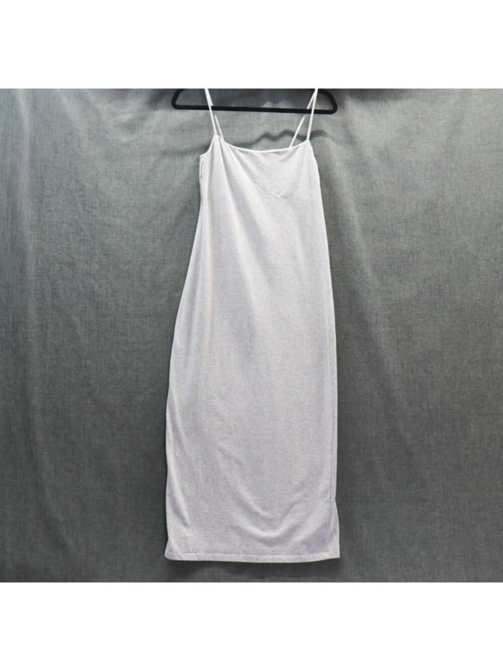 Reformation "Claudia" Cotton Cinch Midi Slip Dress Heather Grey Small - Picture 4 of 11